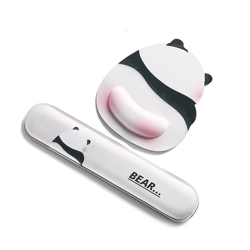 Cute Cartoon Panda-Themed Mouse Pad