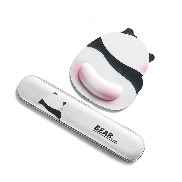 Cute Cartoon Panda-Themed Mouse Pad