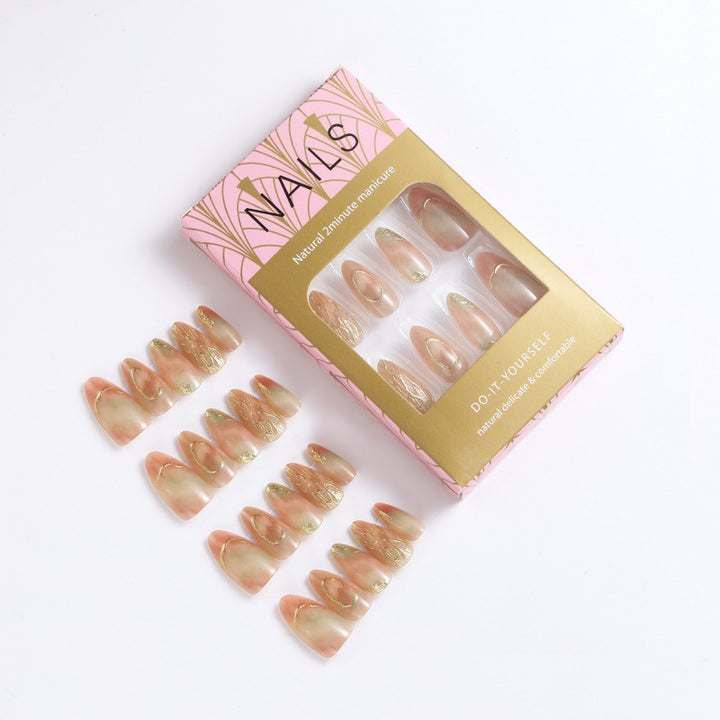 Glittering artificial nails in a modern design Stornfield
