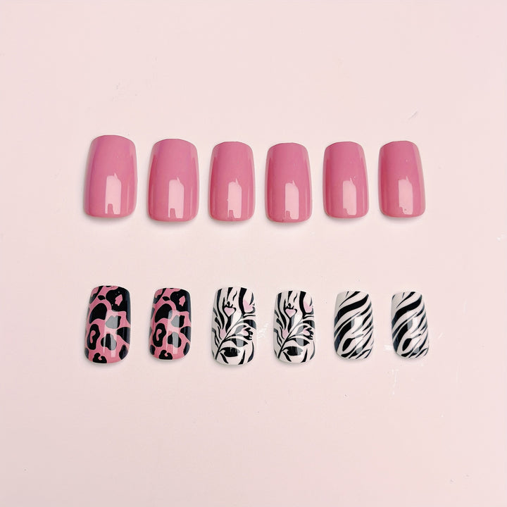 Fashionable animal motif artificial nails Stornfield