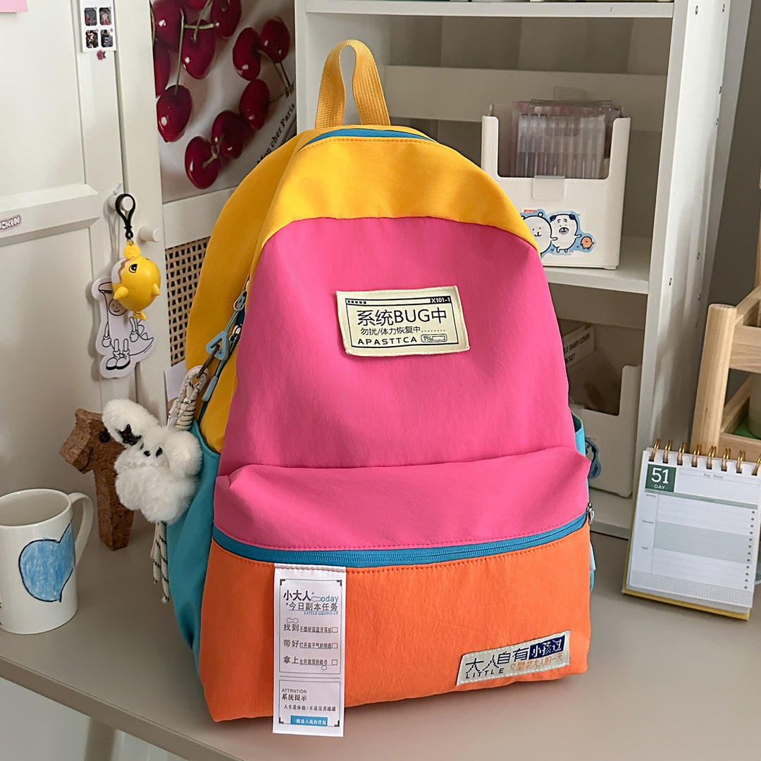 Colorful Multi-Compartment Backpack Stornfield