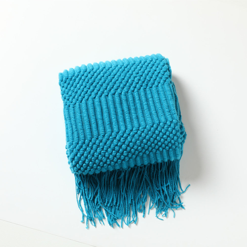 Stylish Textured Throw Blanket