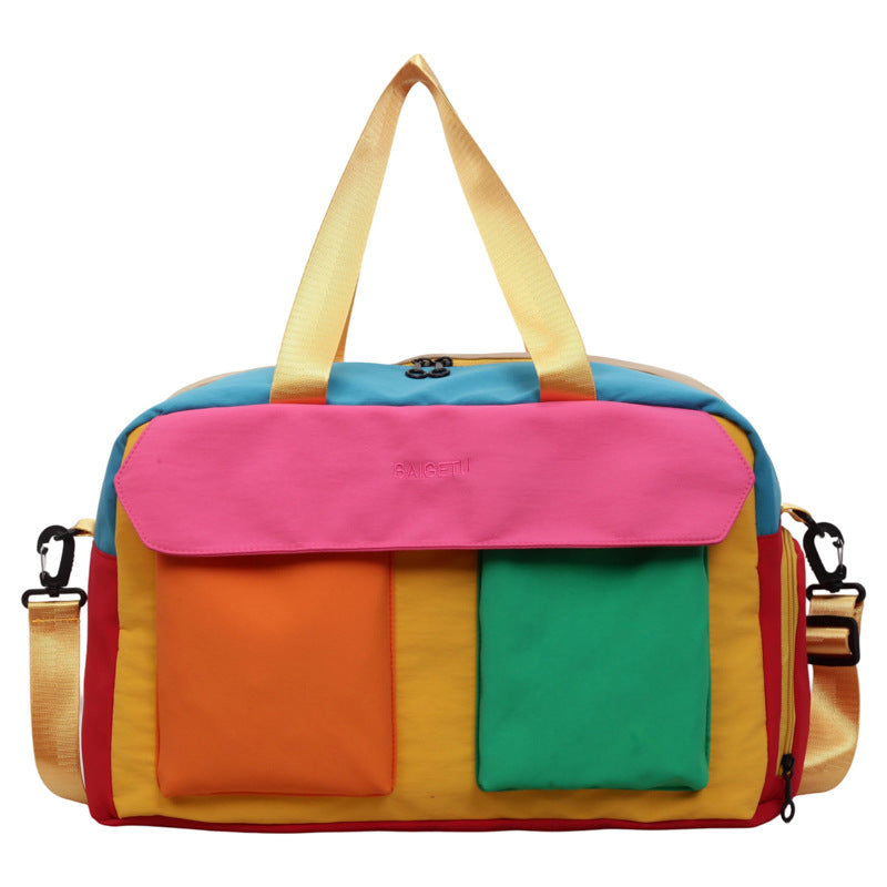 Multi-Compartment Colorful Travel Duffle Bag Stornfield
