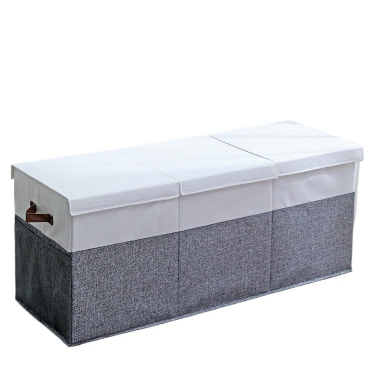Robust storage chest with removable lid and carrying handles Stornfield