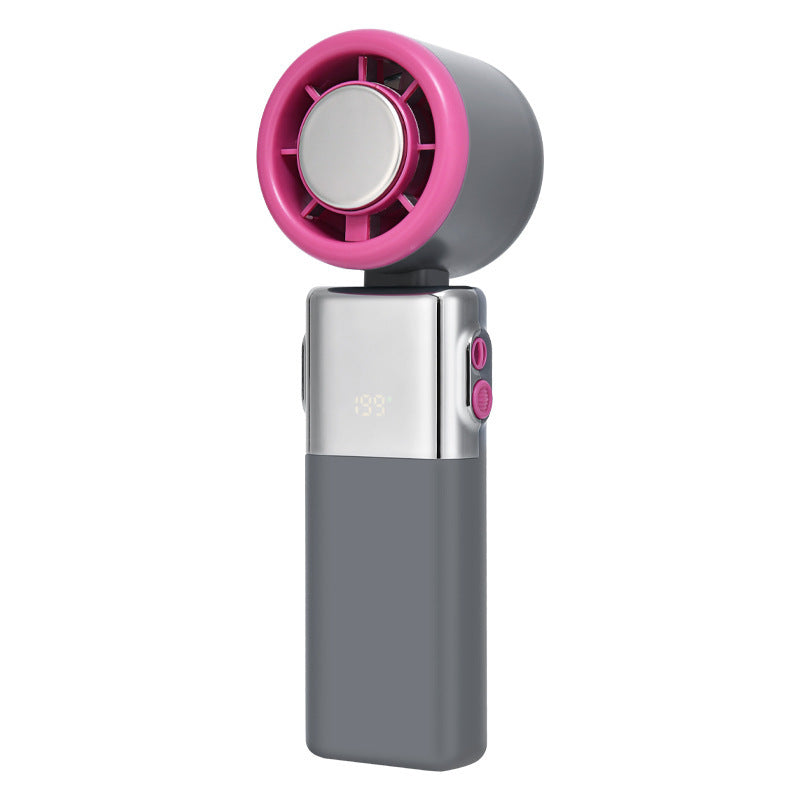 Women's portable hand fan with intelligent digital display Stornfield