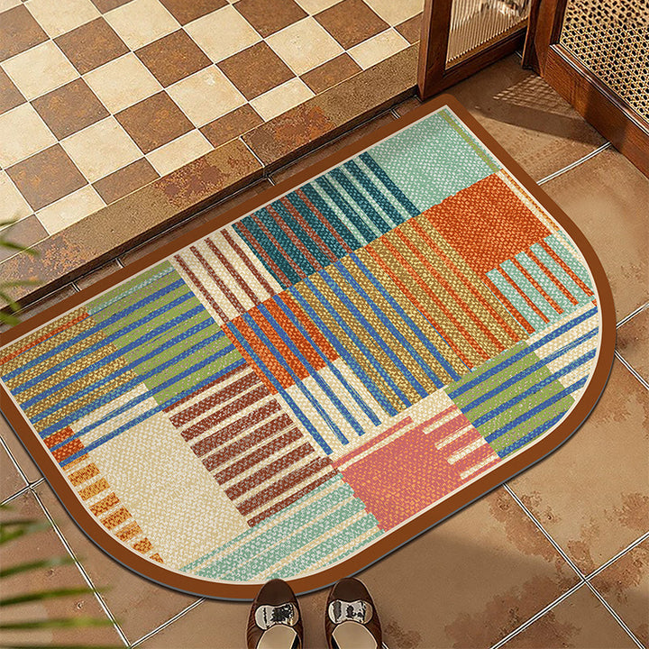 Plush Patterned Entrance Mat