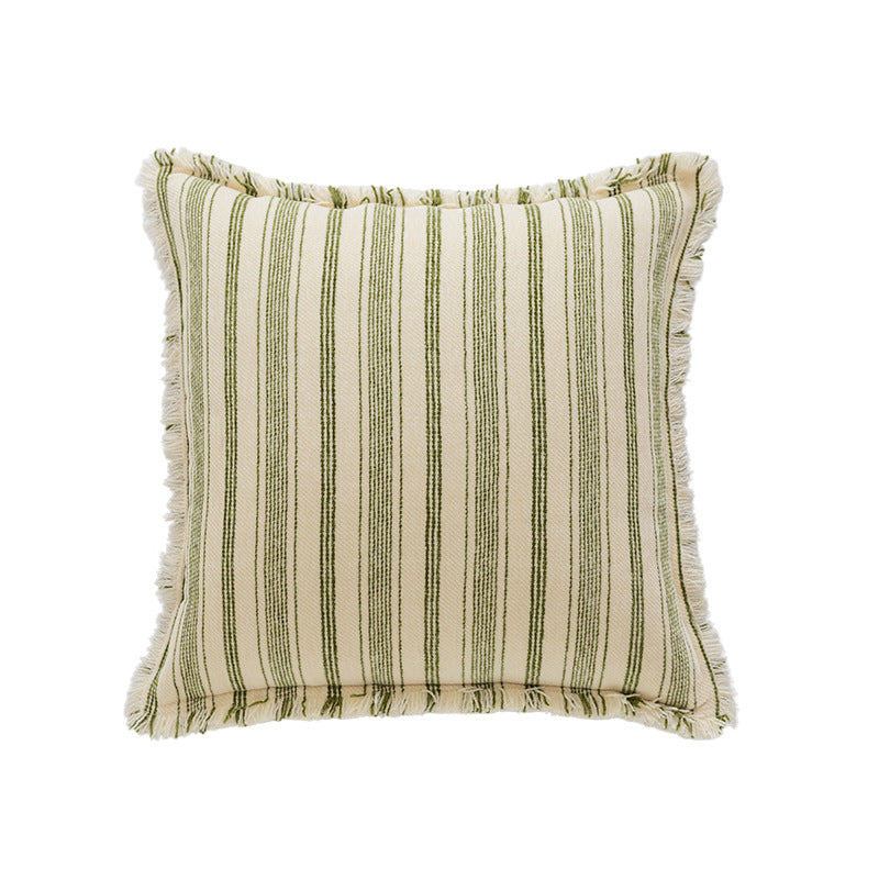 Textured Striped Throw Pillow