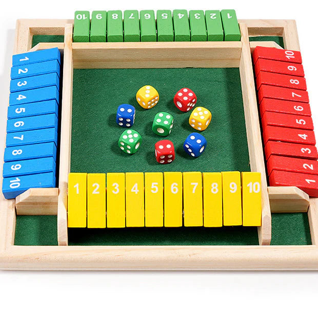 Shut The Box Game - Fun Table Math Game for Adults and Kids | Stornfield
