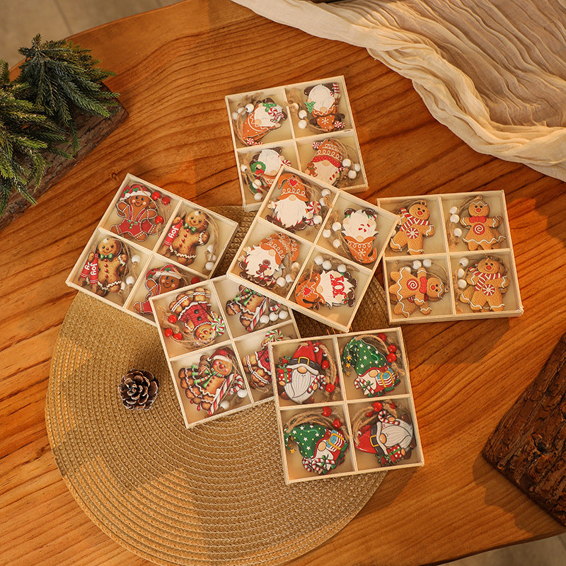Decorative Christmas ornaments in gnome design Stornfield