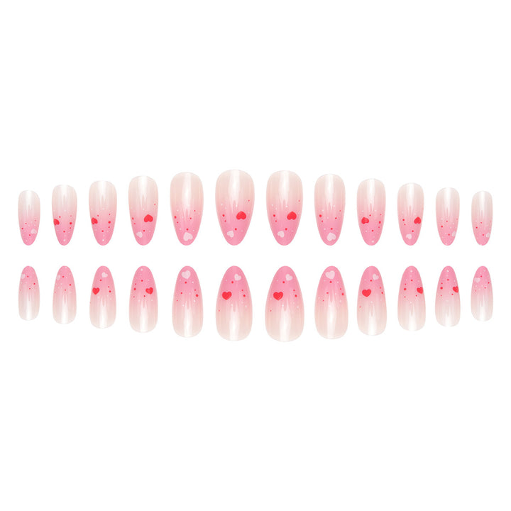 Heart-Design Press-On Nail Art Set Stornfield