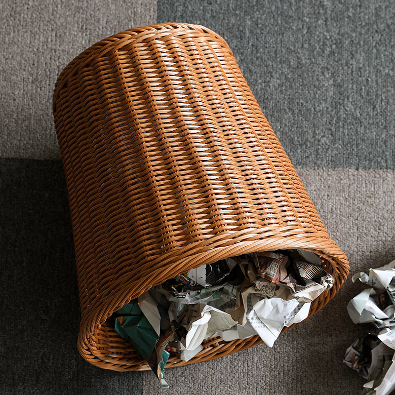 Unisex Elegant Waste Bin made of woven material Stornfield