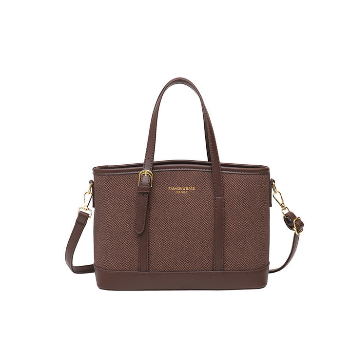 Stylish Herringbone Pattern Tote Bag