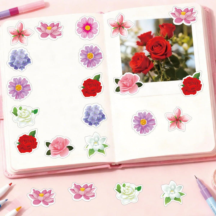 Floral-Themed Sticker Set Stornfield