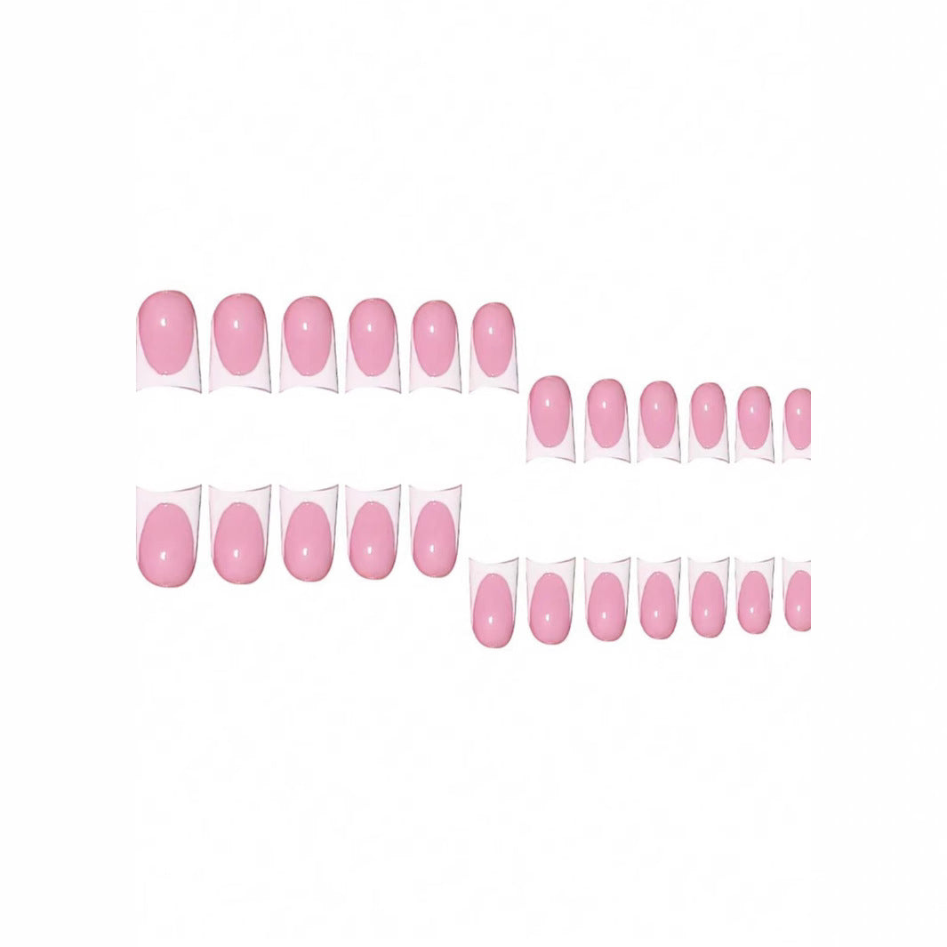Stylish French Tip Press-On Nails Stornfield