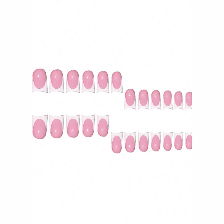 Stylish French Tip Press-On Nails Stornfield