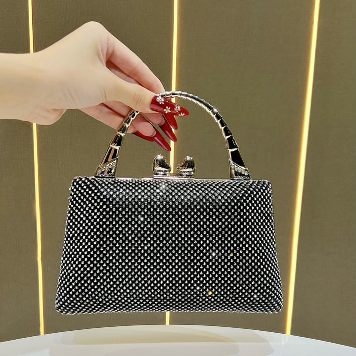 Crystal-Studded Evening Handbag