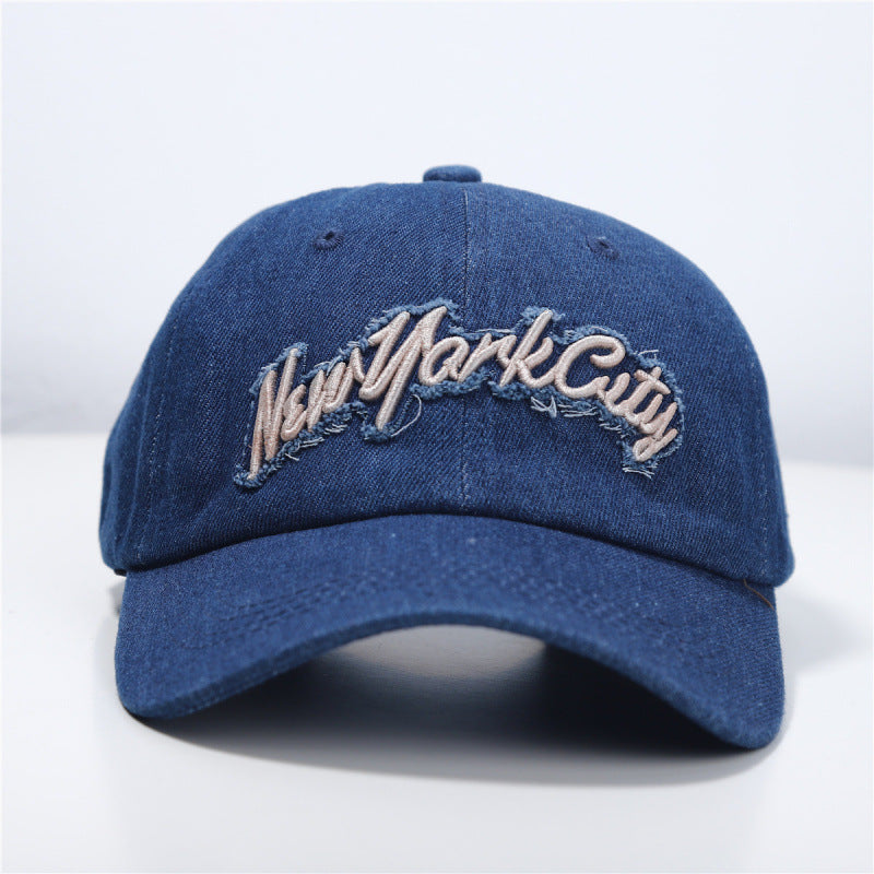 Women's Distressed Denim Baseball Cap Stornfield 1784083711