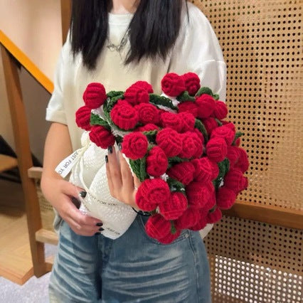 Floral Knit Bag
