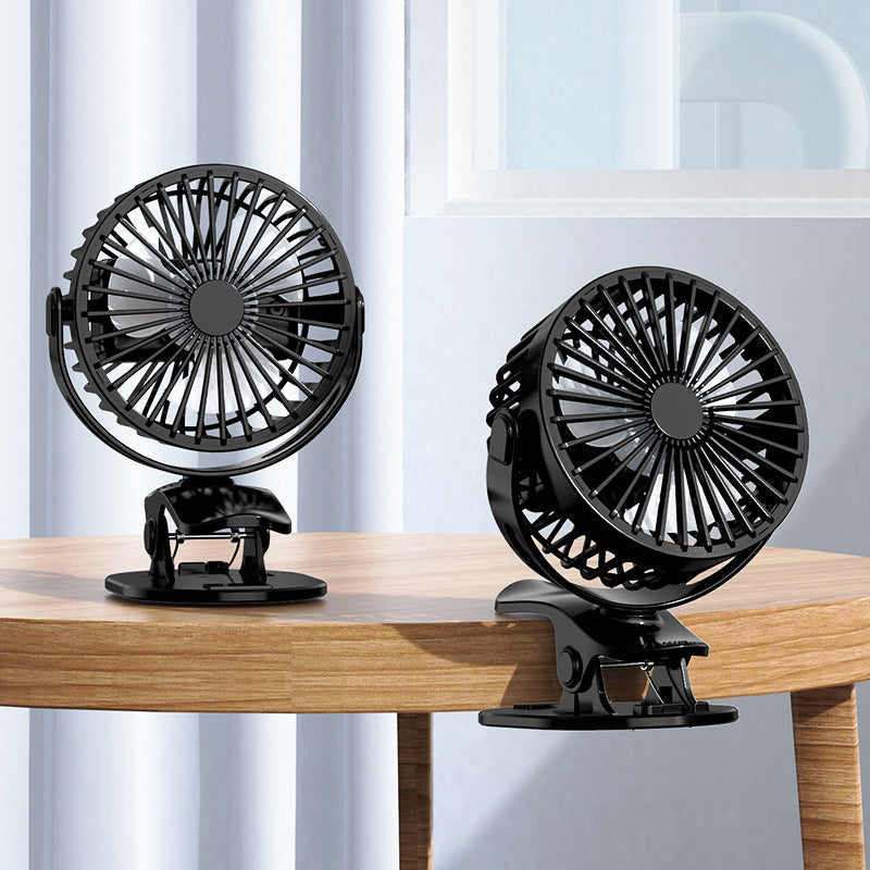 Portable table fan with clip function and quiet operation Stornfield