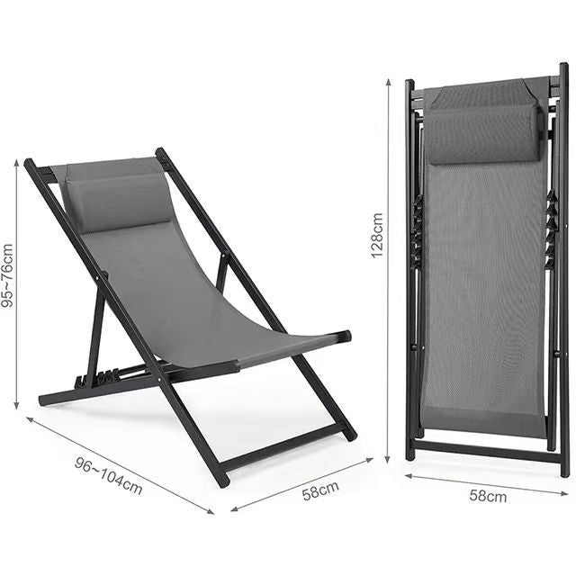 Ergonomic folding chair with neck support Stornfield