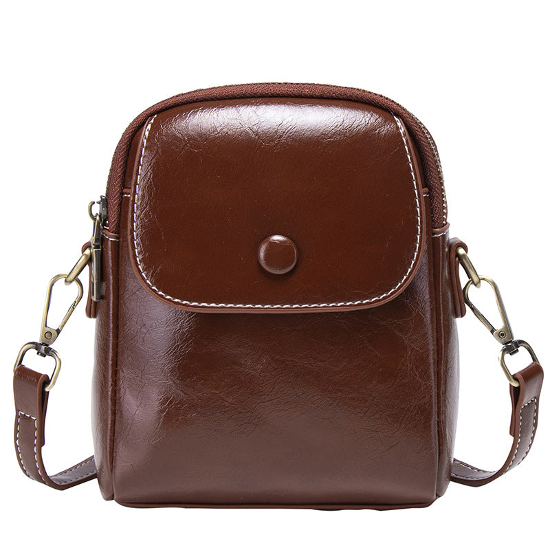 Vintage Leather Crossbody Bag