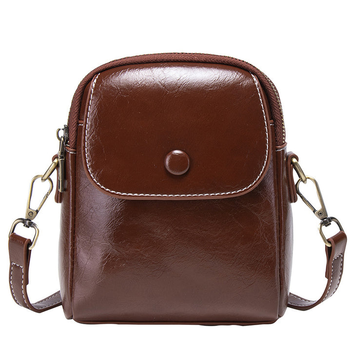 Vintage Leather Crossbody Bag