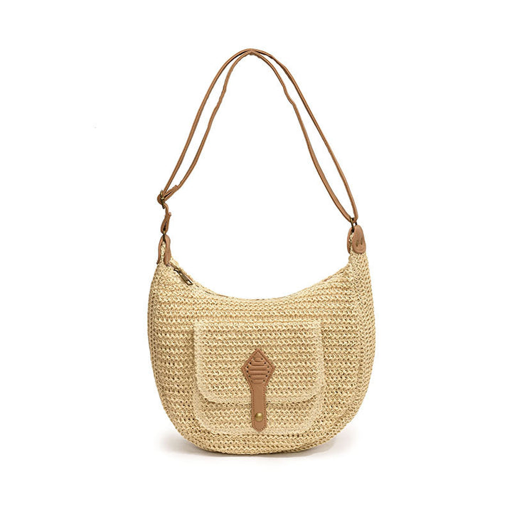 Bucket bag made of fine natural fabric Stornfield