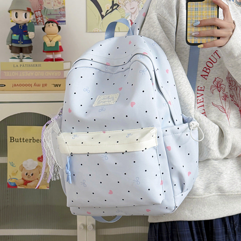 Charming Polka Dot School Backpack Stornfield