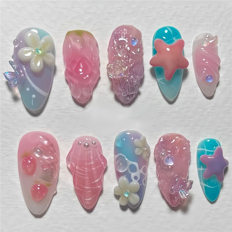 Creative Sea-Inspired Nail Art Extensions Stornfield