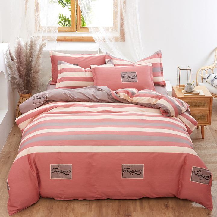 Cozy Heart Pattern Bedding Set