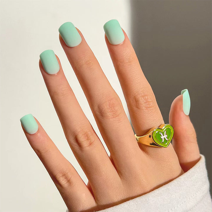 Fashionable nail art with matte finish and heart design Stornfield
