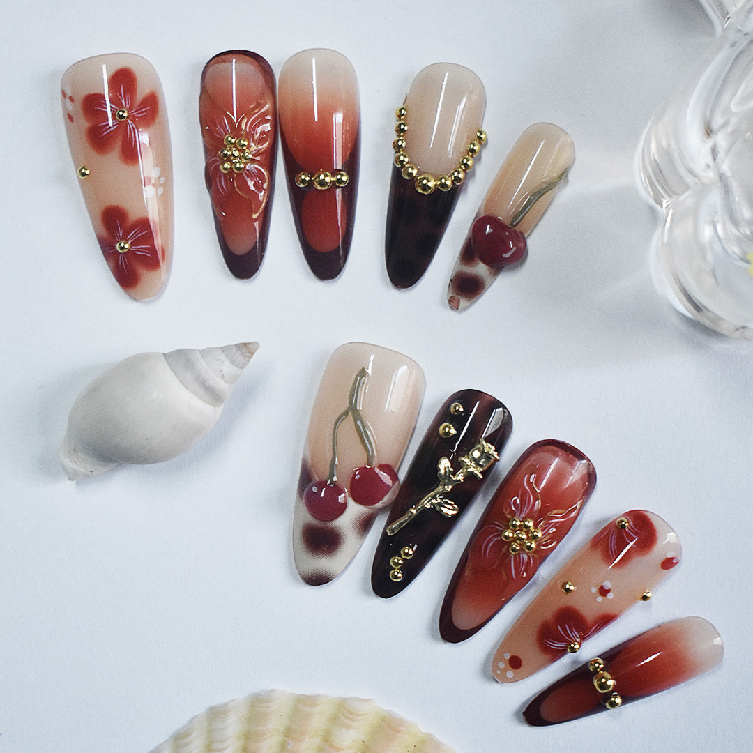 Premium Decorative Press-On Nails Stornfield