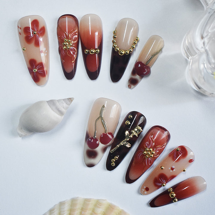 Premium Decorative Press-On Nails Stornfield