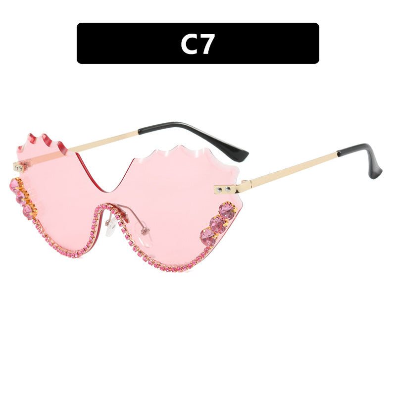Women's extravagant sunglasses with sparkling accent and unique design Stornfield
