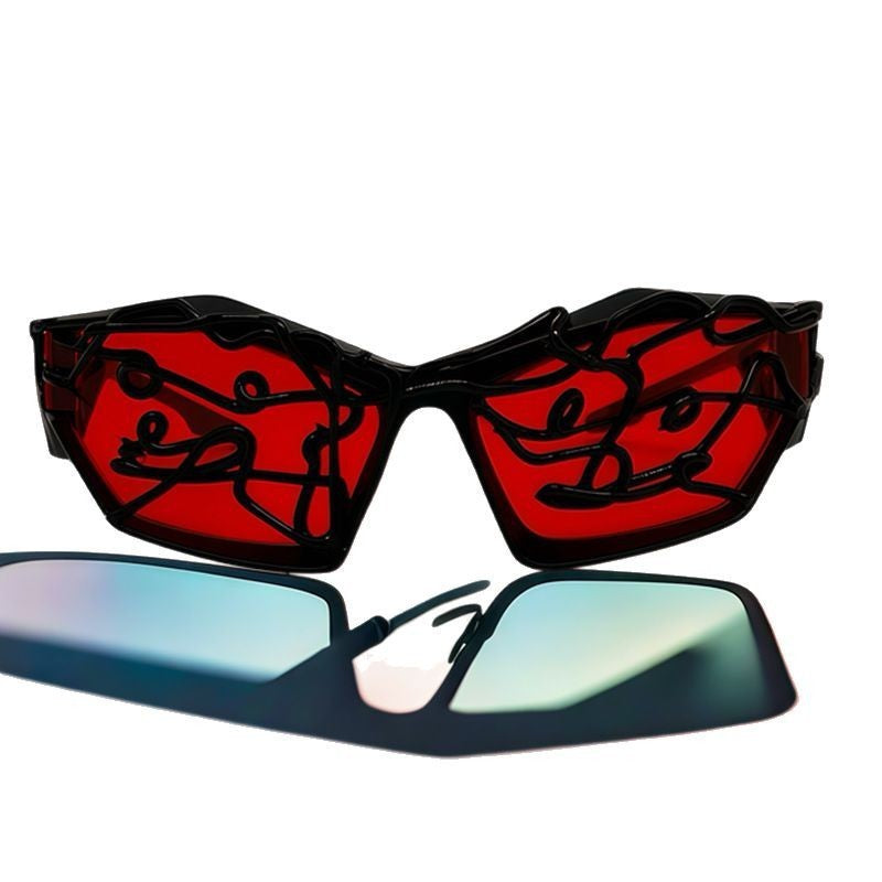 Women's Sporty Sunglasses with Futuristic Design Stornfield