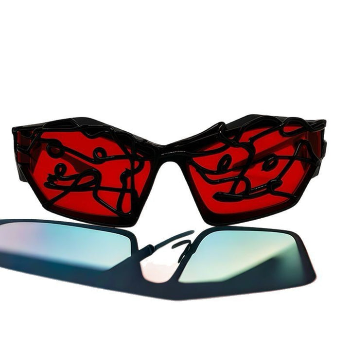 Women's Sporty Sunglasses with Futuristic Design Stornfield