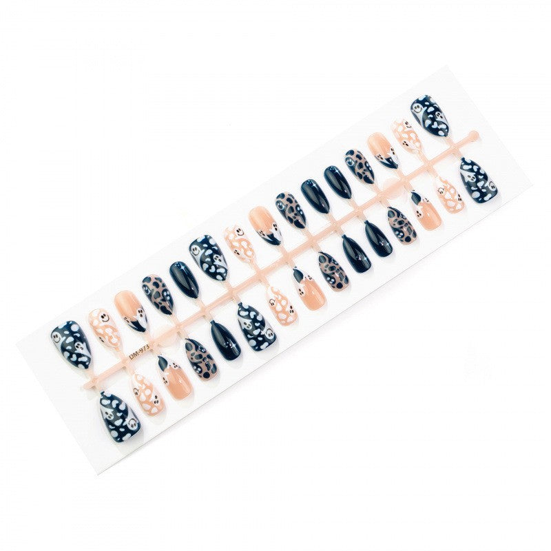 Artistic Press-On Nail Set with Unique Patterns