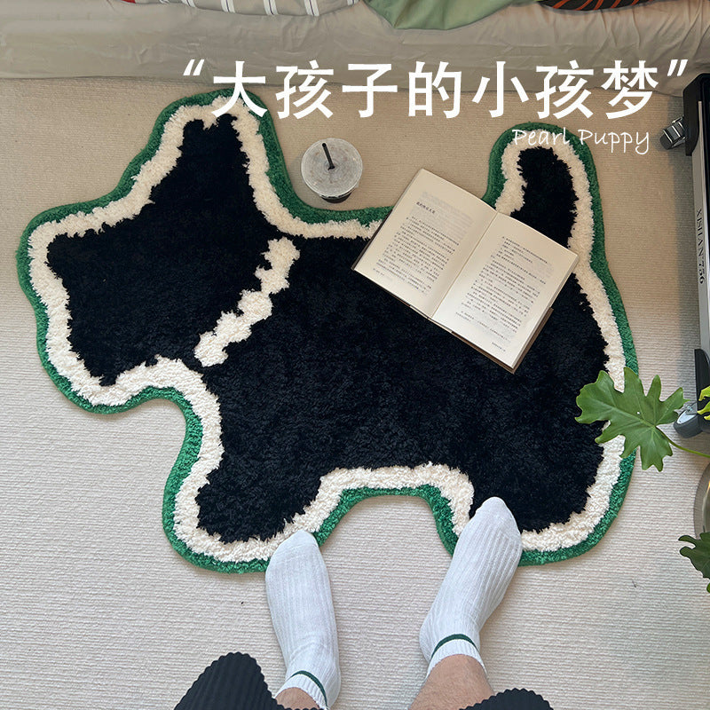 Dog-Shaped Area Rug