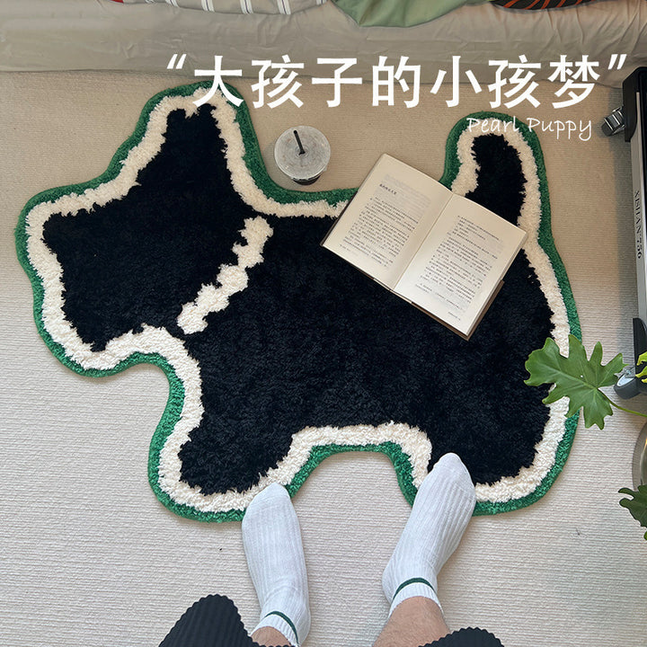 Dog-Shaped Area Rug