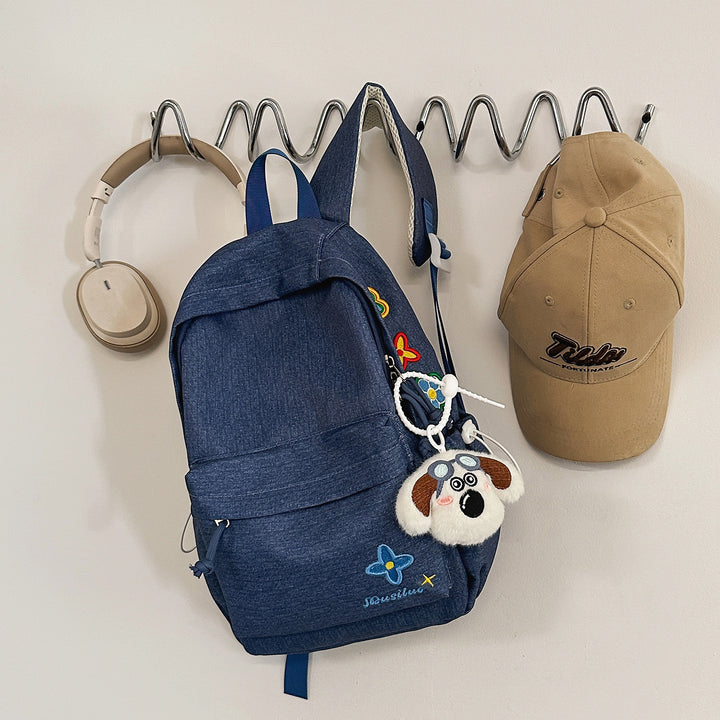 Casual Floral-Embroidered Backpack Stornfield