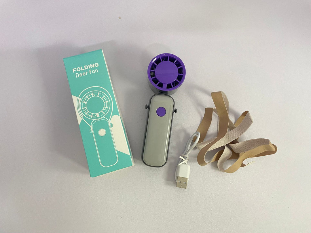 Unisex Portable Folding Fan with USB Charging Stornfield