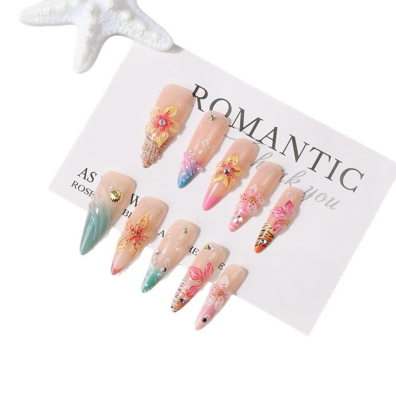 Premium Decorative Press-On Nail Set Stornfield
