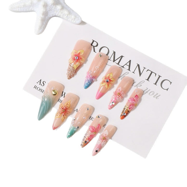 Premium Decorative Press-On Nail Set Stornfield