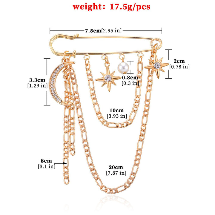 Glamorous Chain Brooch Stornfield
