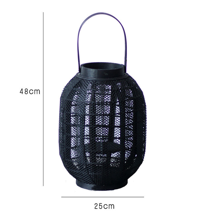 Decorative metal lantern with handle Stornfield