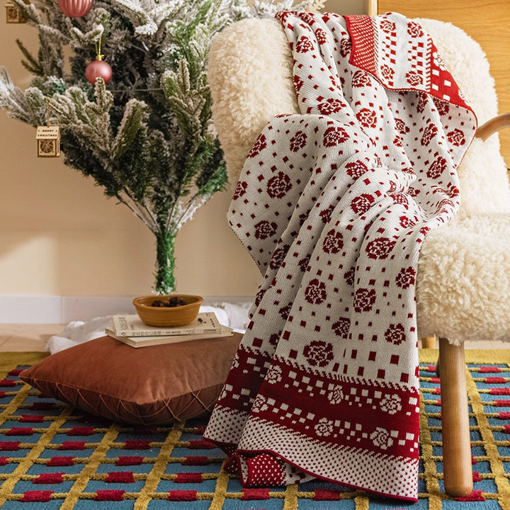Decorative Knit Throw Blanket