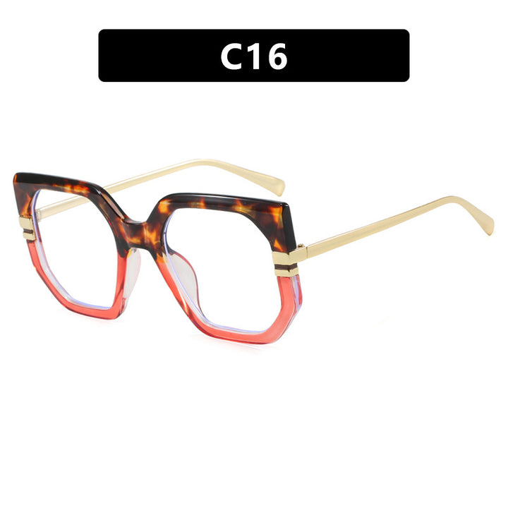 Women's geometric sunglasses with luxurious gold frame and polarized lenses Stornfield