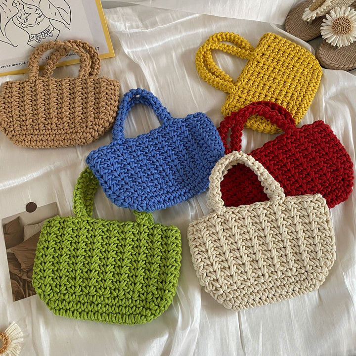 Hand-knotted cotton bag Stornfield
