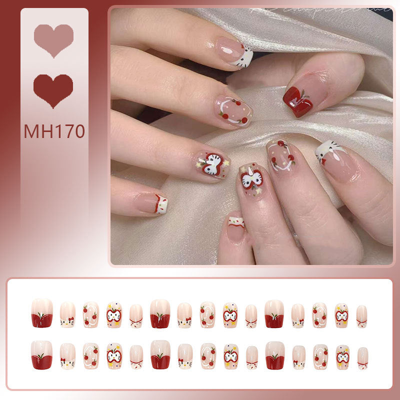 Gradient Glitter Press-On Nails