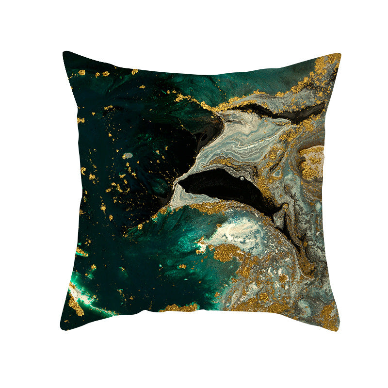 Abstract Marble Print Luxurious Velvet Decorative Throw Pillow Cover